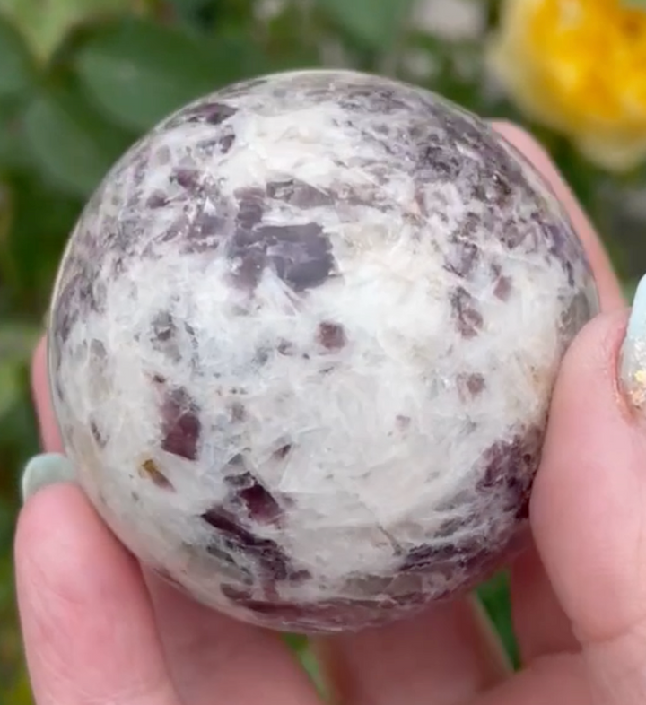 Lepidolite with Mica Sphere