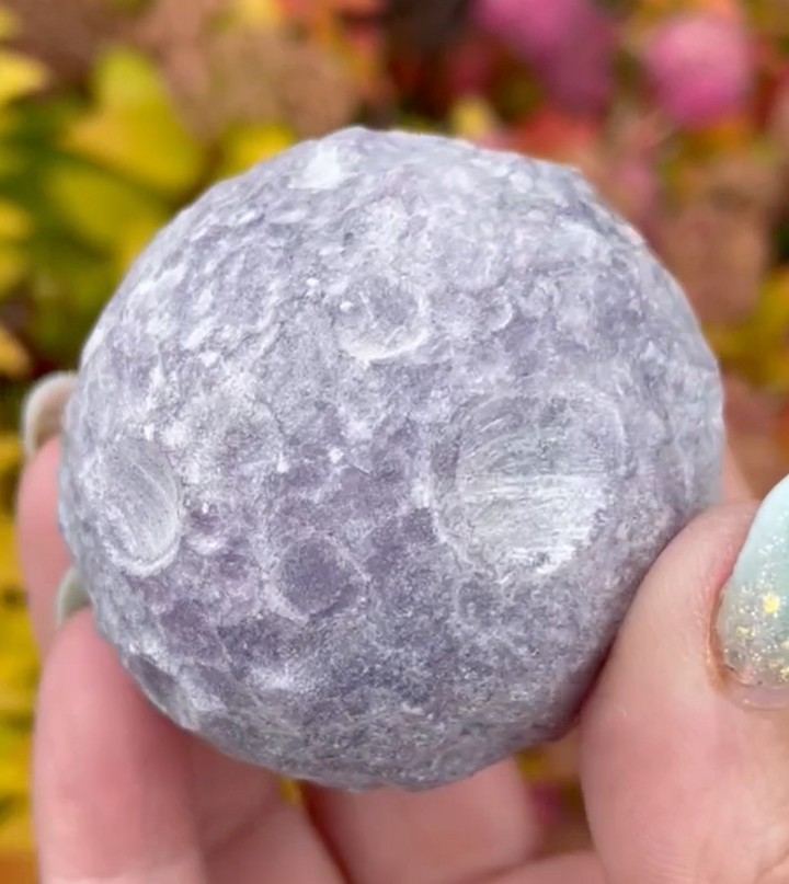 Unpolished Amethyst Planet Sphere