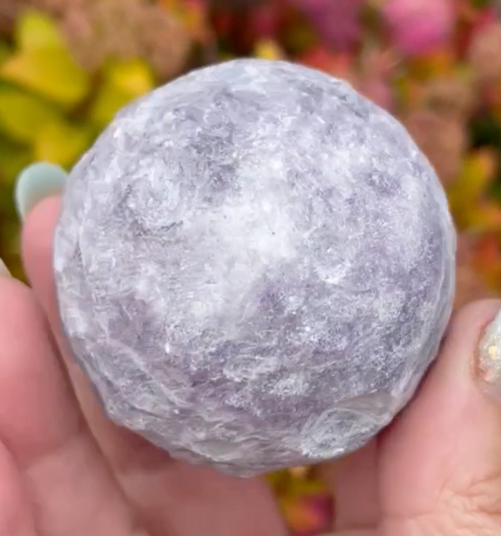 Unpolished Amethyst Planet Sphere