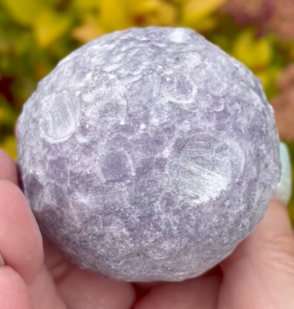 Unpolished Amethyst Planet Sphere