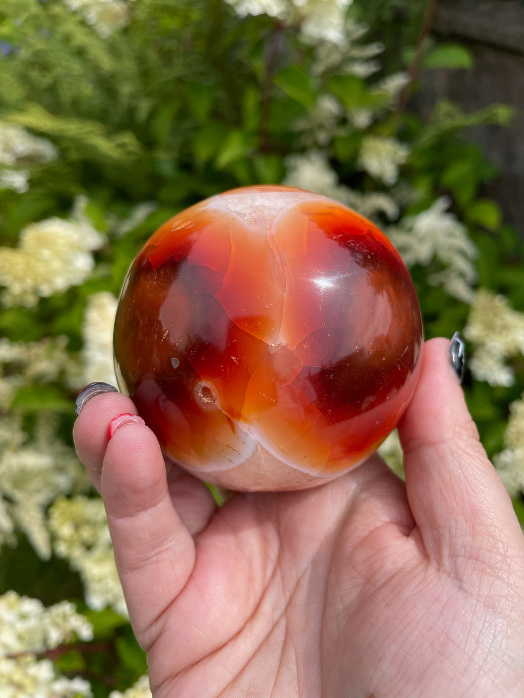 Large Carnelian Sphere