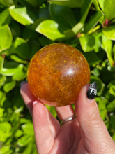 Load image into Gallery viewer, Yellow Fluorite with Mica Sphere
