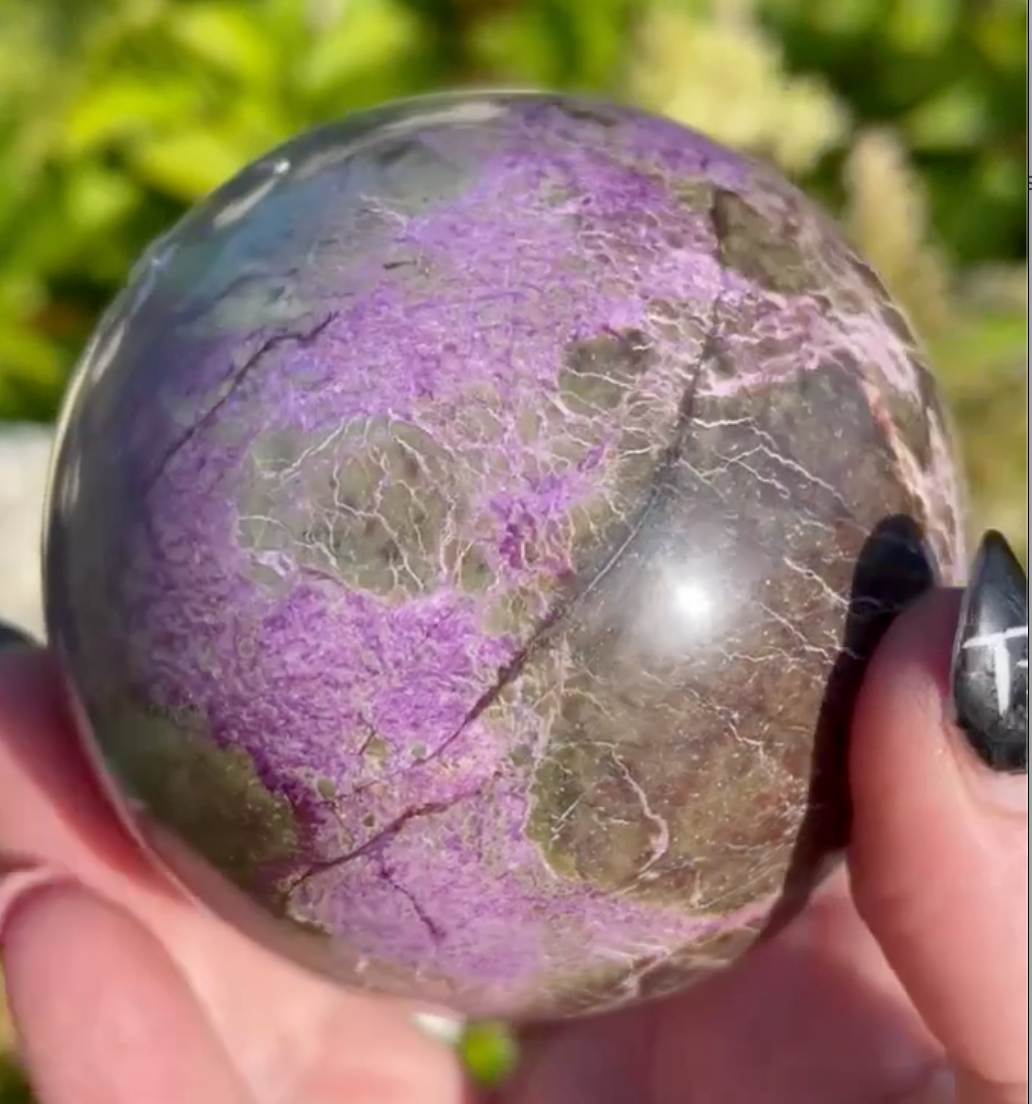 Large Atlantisite Sphere or Stichite and Serpentine as its also known.