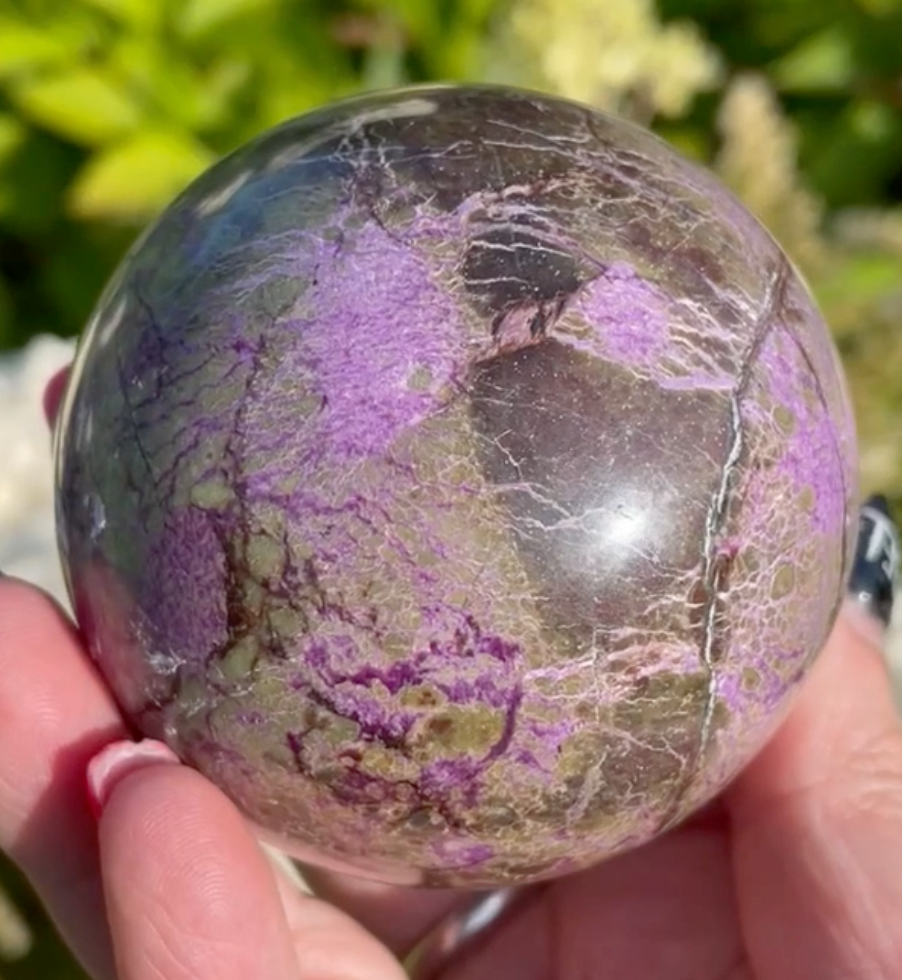 Large Atlantisite Sphere or Stichite and Serpentine as its also known.