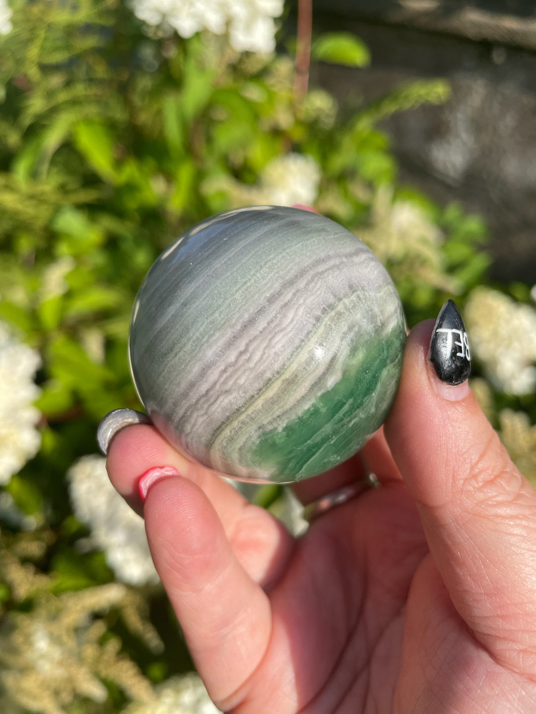 Silky Fluorite Sphere