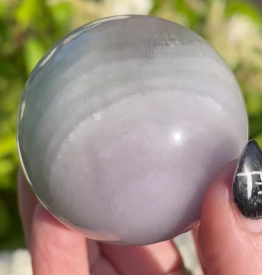 Silky Fluorite Sphere