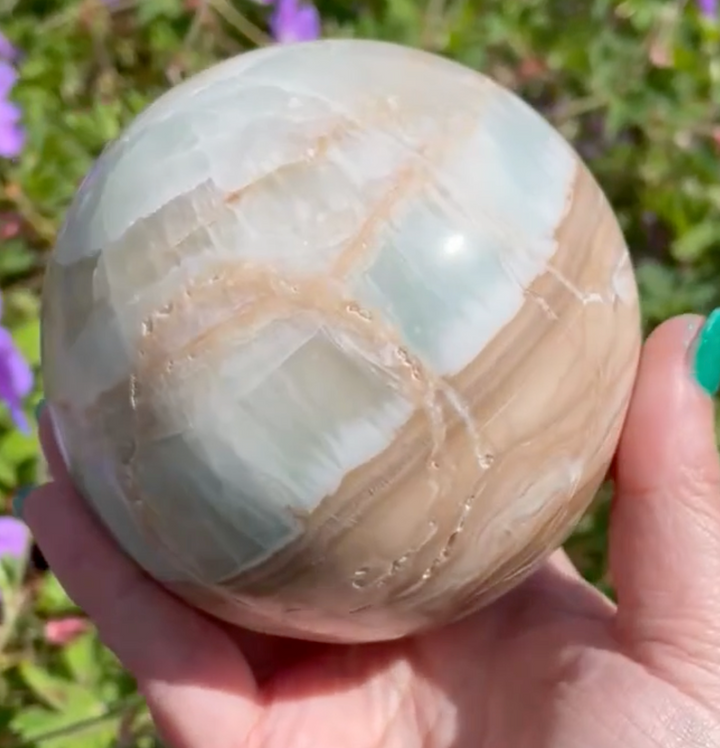Large Caribbean Calcite Sphere