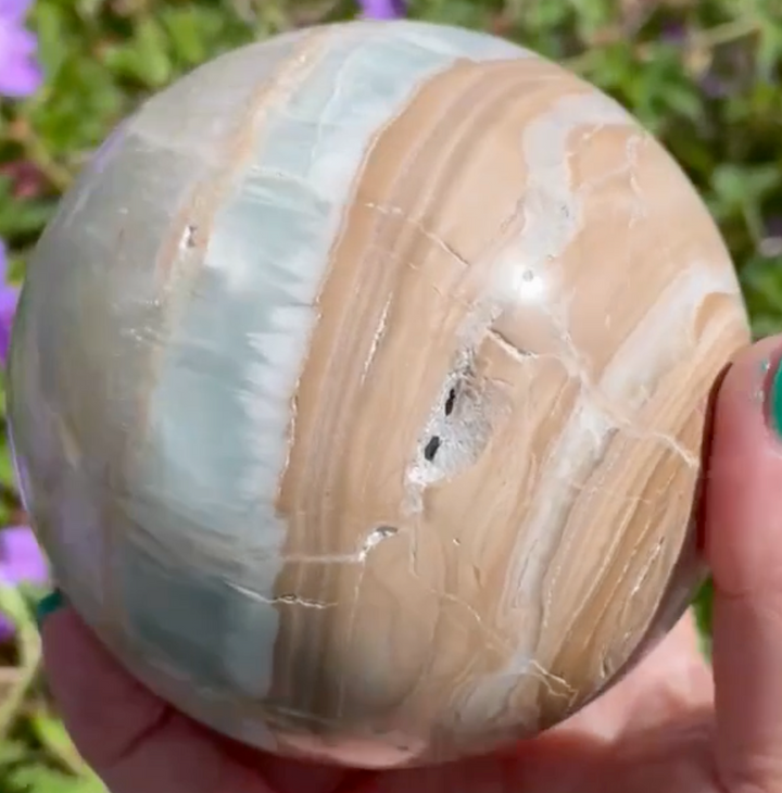 Large Caribbean Calcite Sphere
