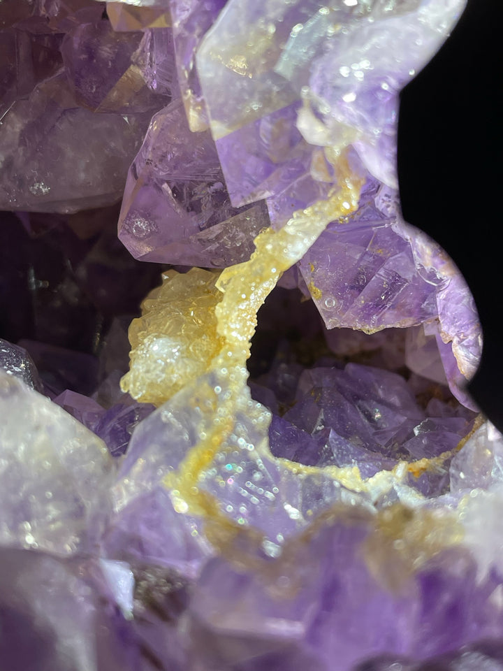 Amazing Amethyst and Agate Sphere with Calcite