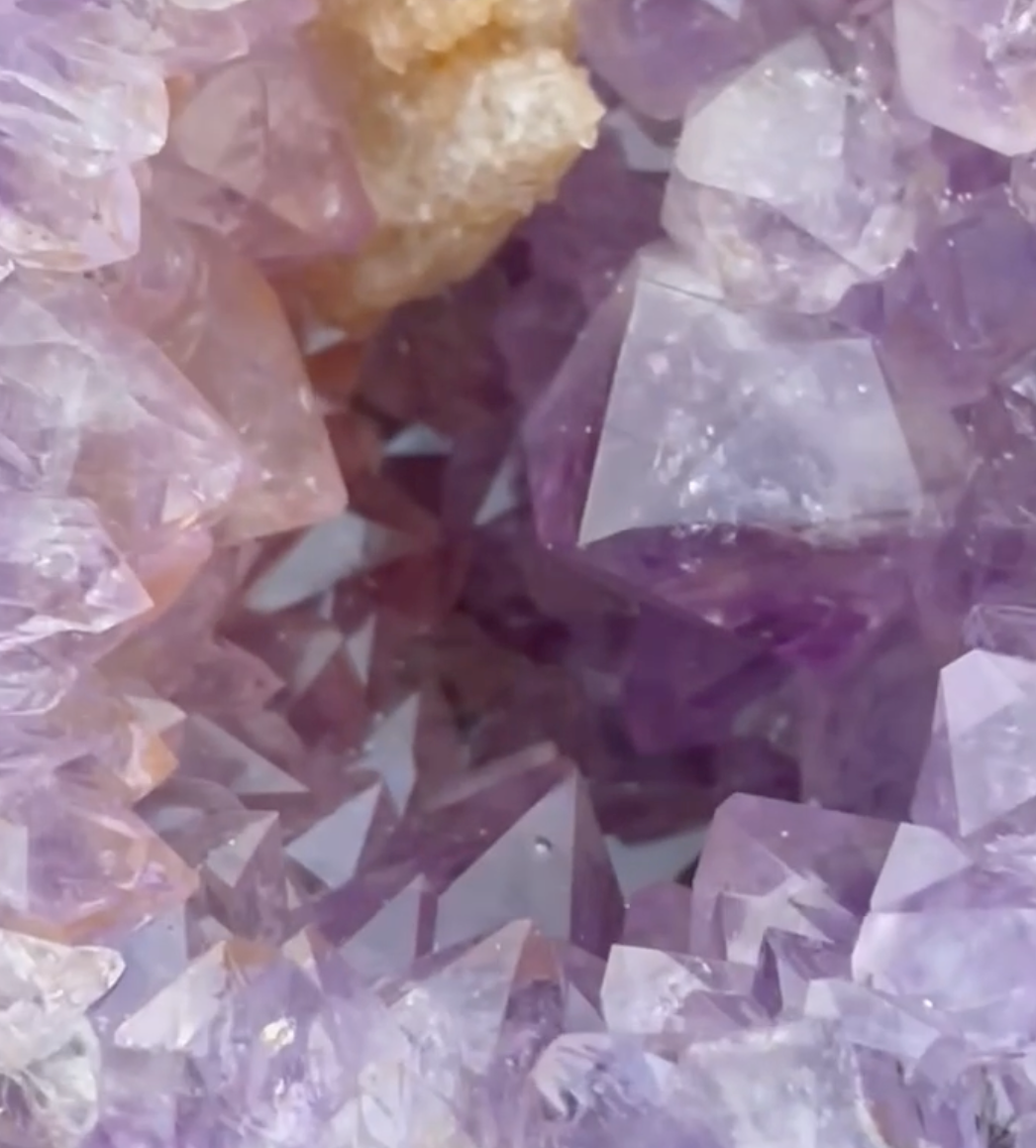 Amazing Amethyst and Agate Sphere with Calcite