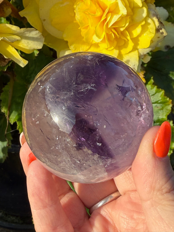 Phantom Amethyst Spheres with Rainbow