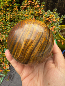 Large Tiger Iron and Tigers Eye Sphere