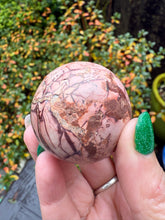 Load image into Gallery viewer, Rustic Ruined Building Limestone Sphere Paesina
