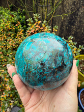 Load image into Gallery viewer, Large Chrysocolla Sphere from Peru
