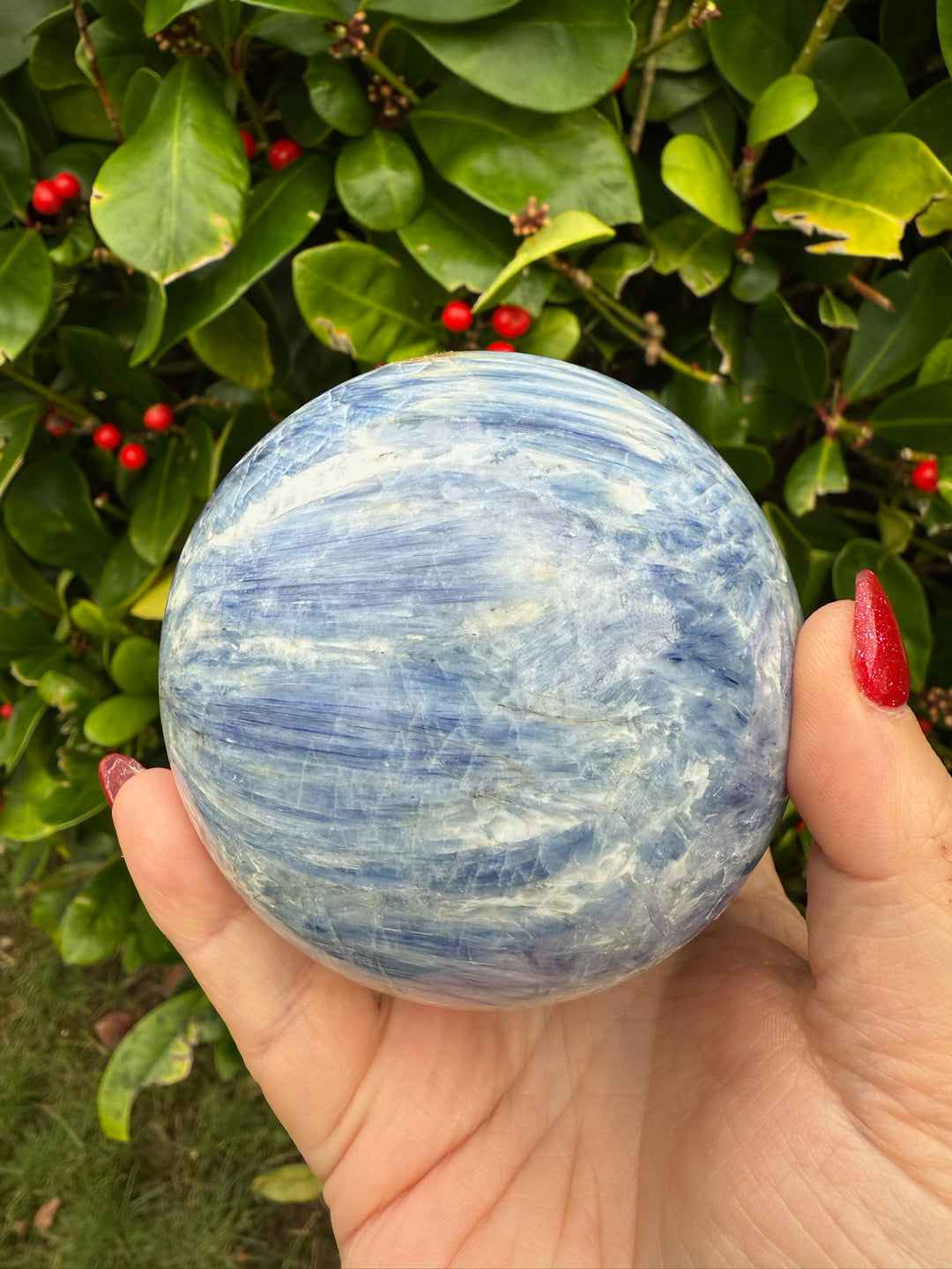 Large Blue Kyanite Sphere