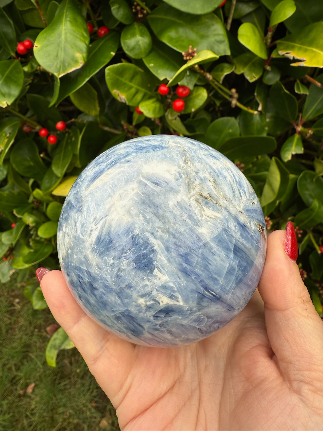 Large Blue Kyanite Sphere