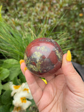 Load image into Gallery viewer, Dragon Blood Jasper Sphere 5.6cm Diameter
