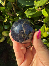 Load image into Gallery viewer, Rare Iolite and Sunstone Sphere
