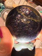Load image into Gallery viewer, Rare Iolite and Sunstone Sphere
