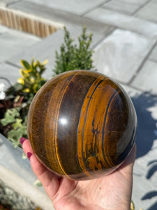 Large Tigers Eye Sphere 11cm diameter