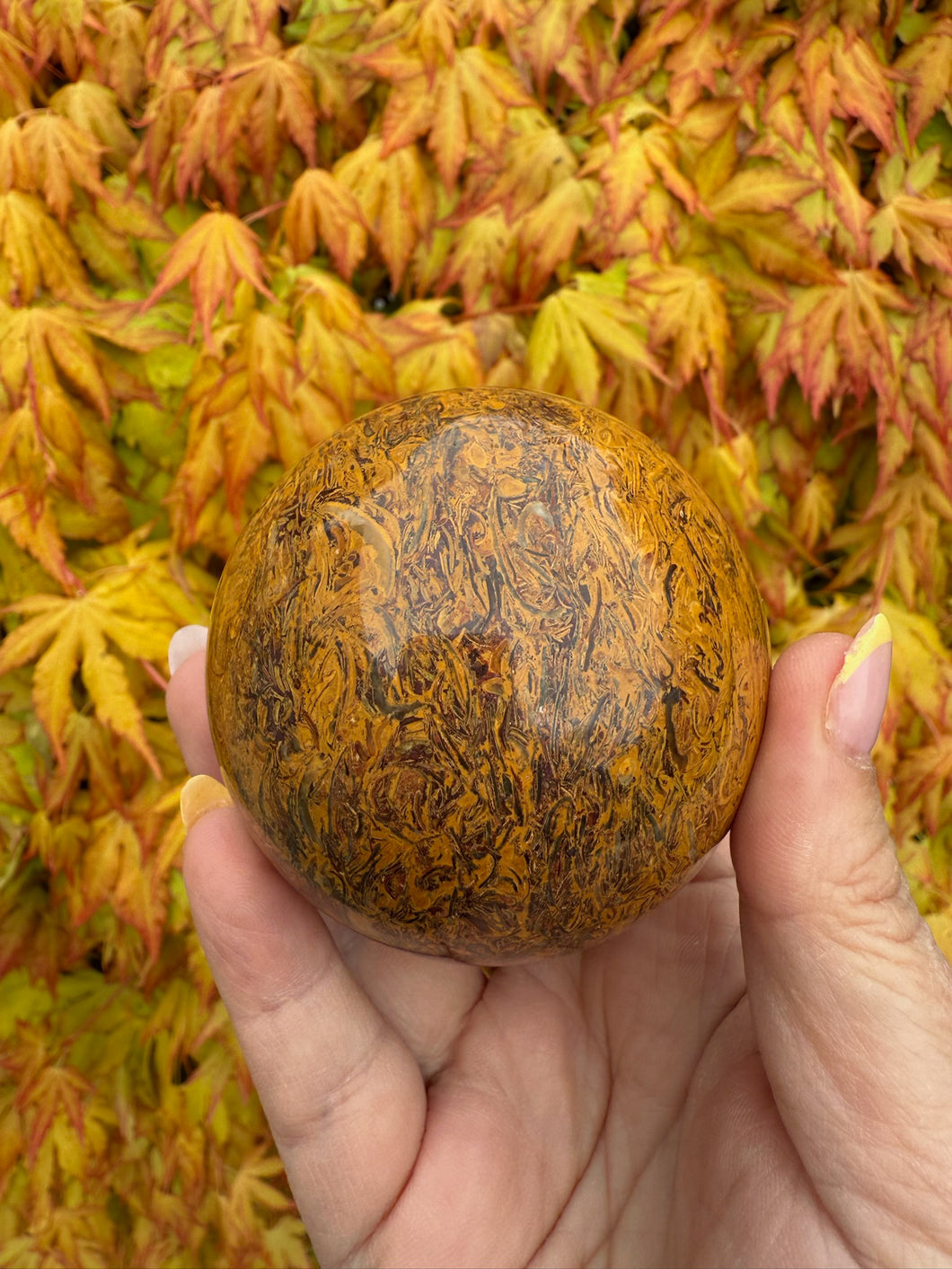 Caligraphy Stone Miriam Stone Sphere