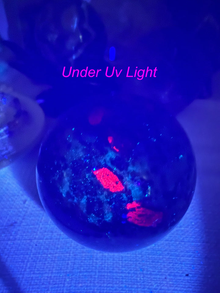 Uv Reactive Ruby in Zoisite Sphere 6.8cm