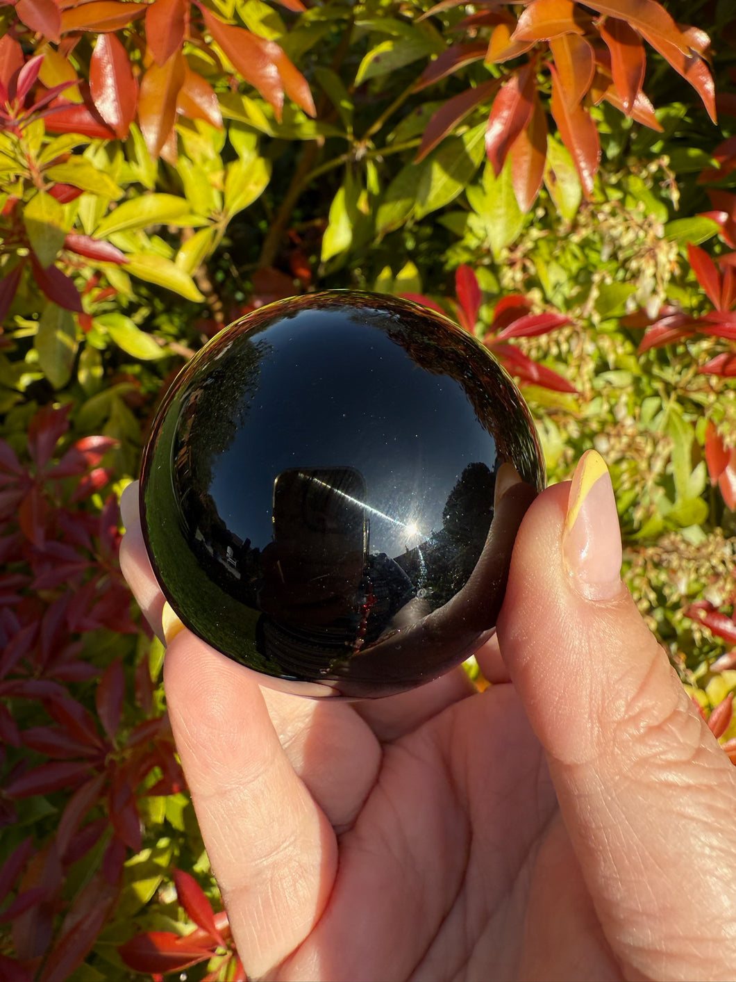Ice Obsidian Sphere 5.4cm
