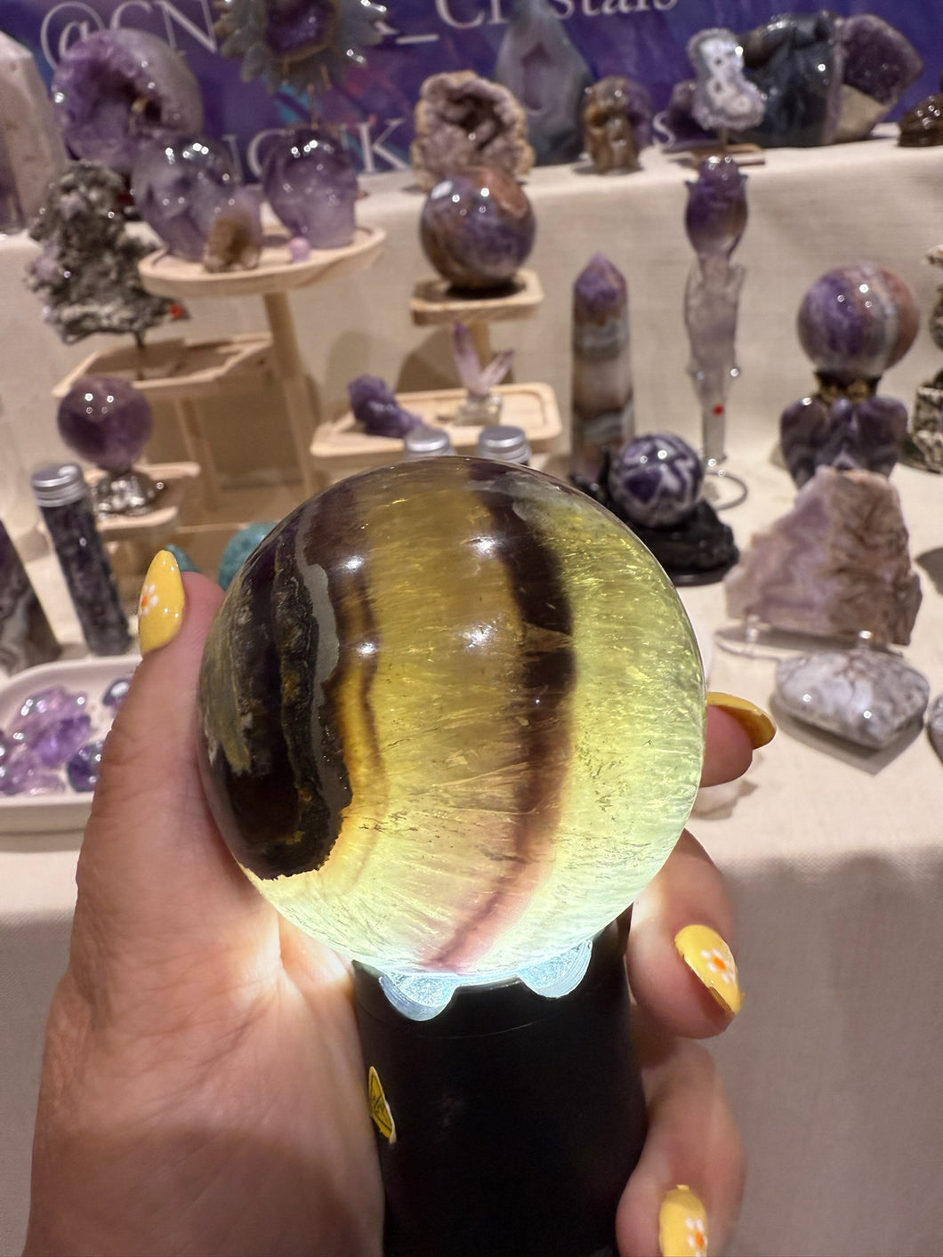 Smoky Fluorite with Pyrite Sphere
