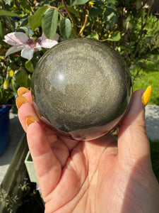 Gold Sheen Obsidian Sphere 7cm