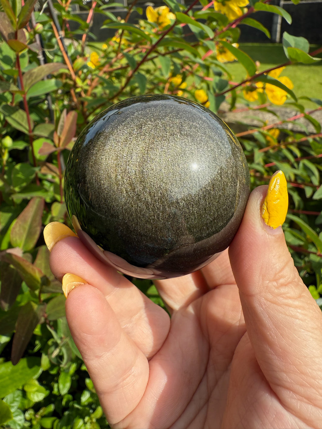 Gold Sheen Obsidian Sphere 5.4cm