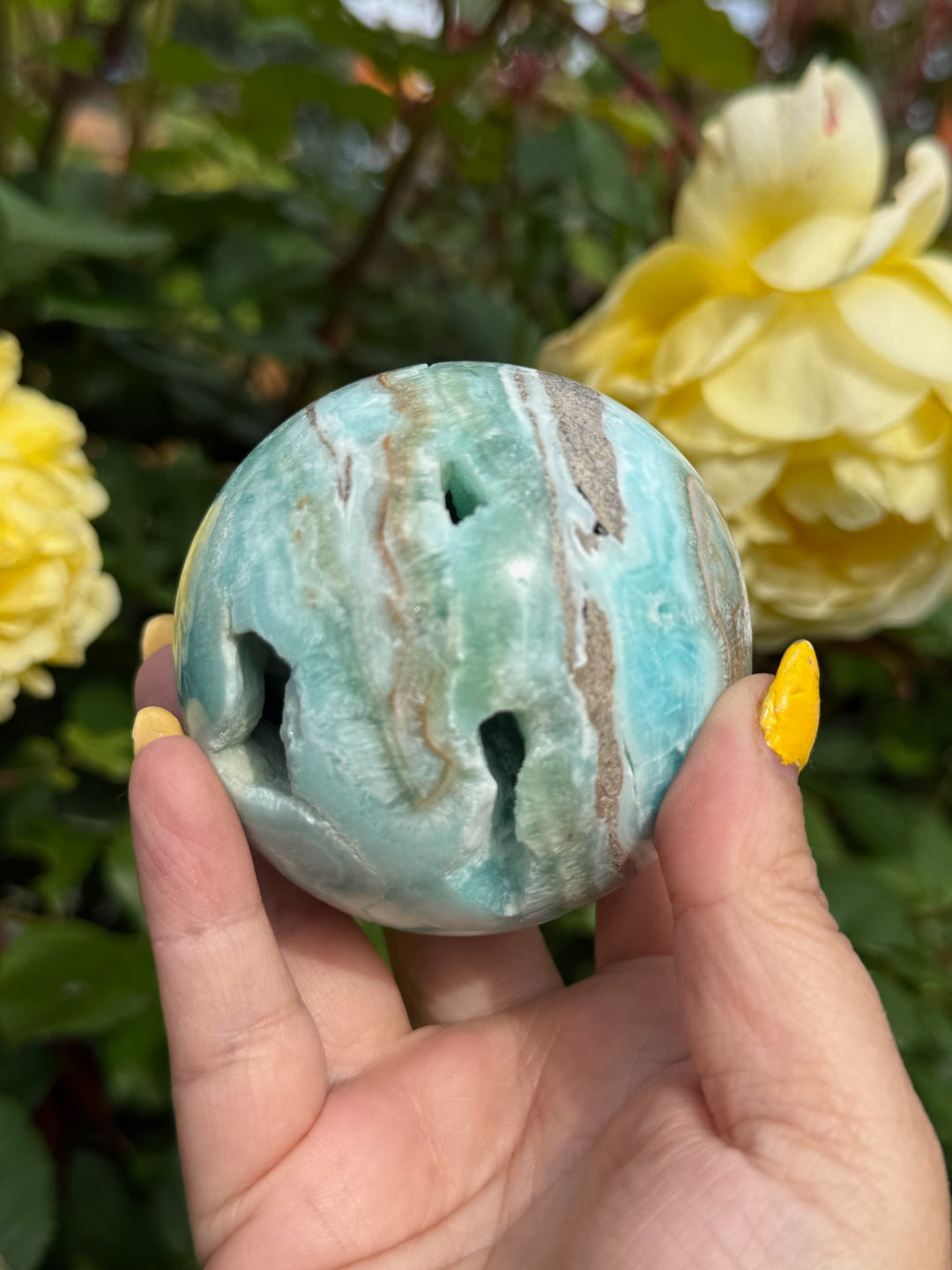 Blue Hemimorphite Sphere 7cm