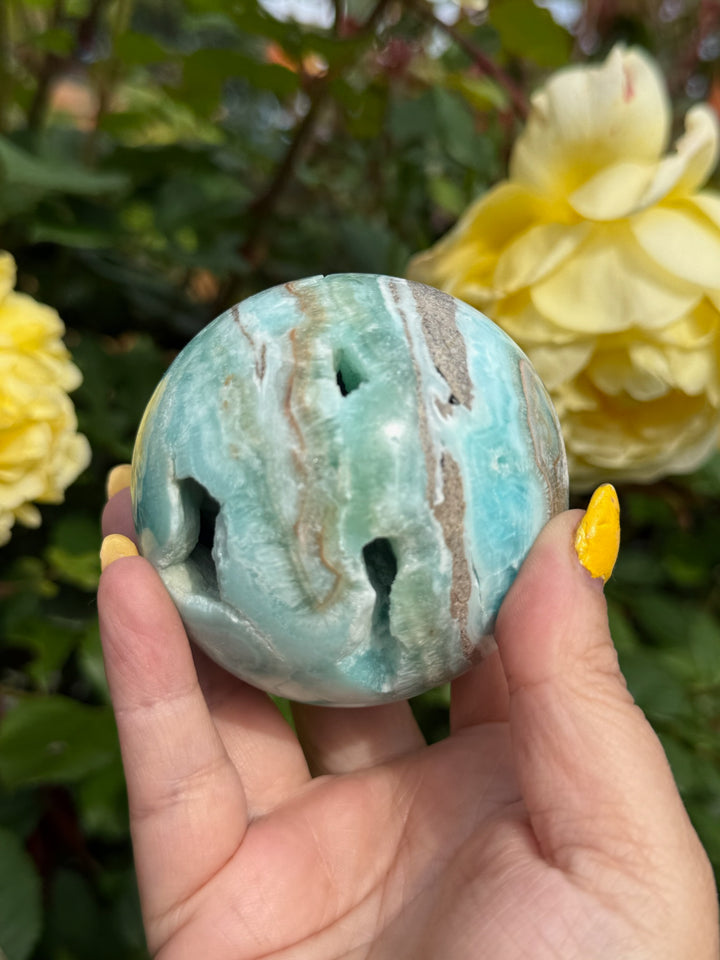 Blue Hemimorphite Sphere 7cm
