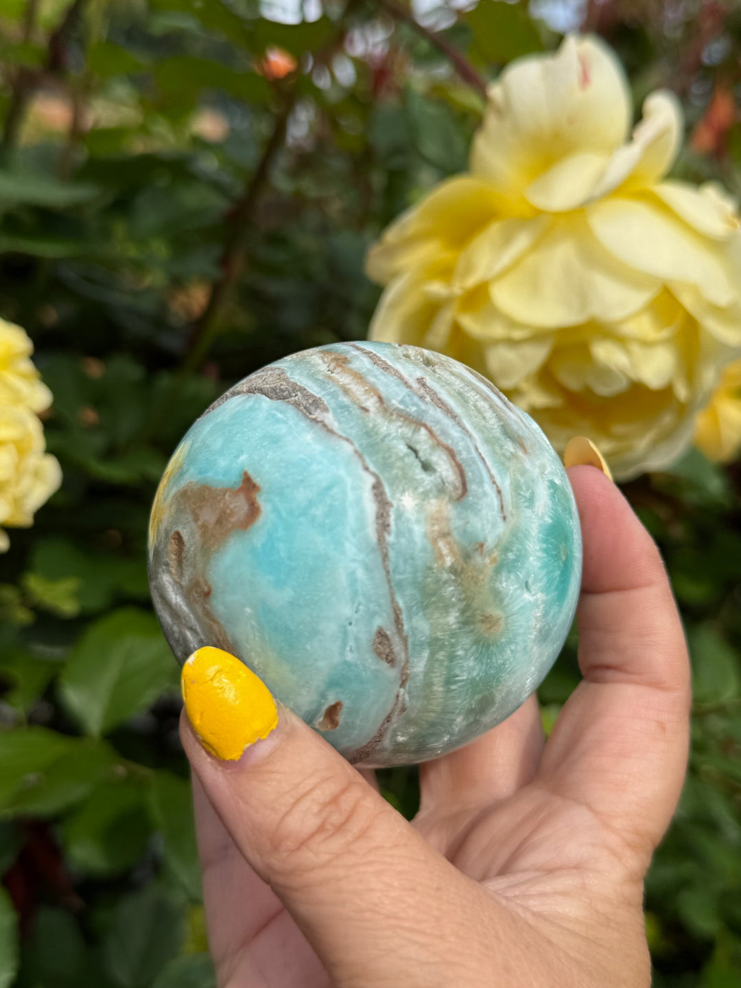 Blue Hemimorphite Sphere 7cm