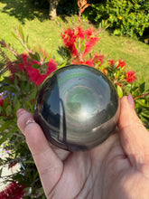 Load image into Gallery viewer, Rainbow Obsidian Sphere 6.4cm dia
