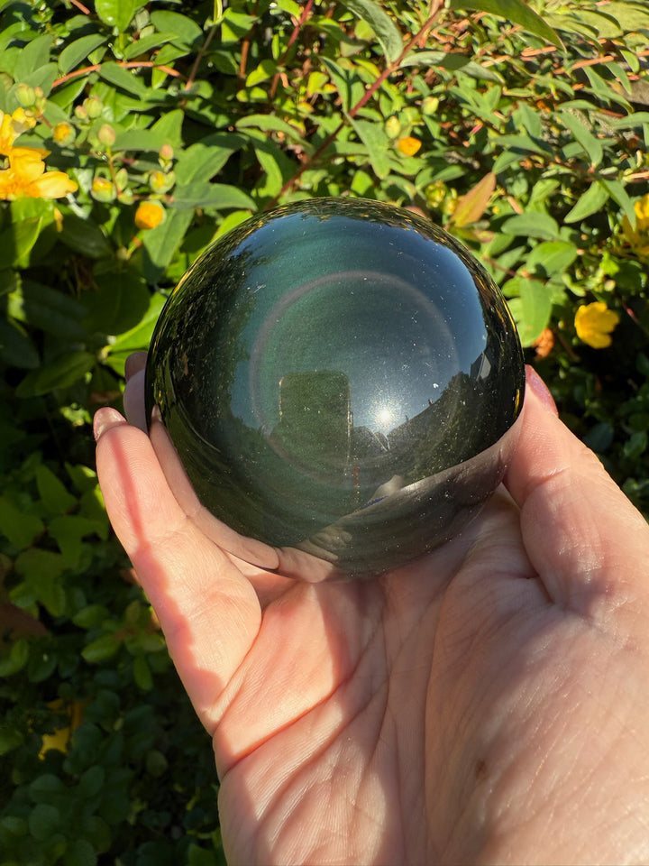 Rainbow Obsidian Sphere 7cm dia