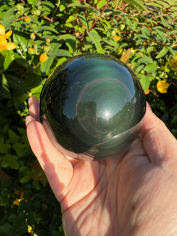 Rainbow Obsidian Sphere 7cm dia
