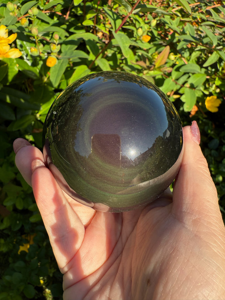 Rainbow Obsidian Sphere 7cm dia