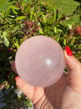 Load image into Gallery viewer, Star Rose Quartz Sphere 7.7cm dia
