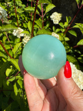 Load image into Gallery viewer, High Quality Pistachio Calcite Sphere 4.9cm dia
