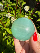 Load image into Gallery viewer, High Quality Pistachio Calcite Sphere 4.9cm dia
