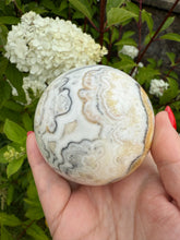 Load image into Gallery viewer, Unusual Calcite Sphere 6.8cm dia
