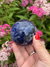 Load image into Gallery viewer, Sodalite Sphere 5.6cm dia

