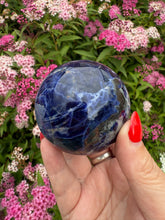 Load image into Gallery viewer, Sodalite Sphere 5.6cm dia

