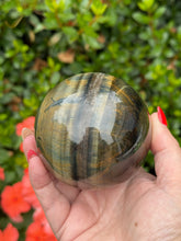 Load image into Gallery viewer, Large Blue Tigers Eye Sphere 7.4cm dia
