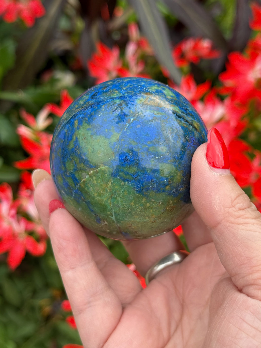 Azurite Sphere 5.8cm dia