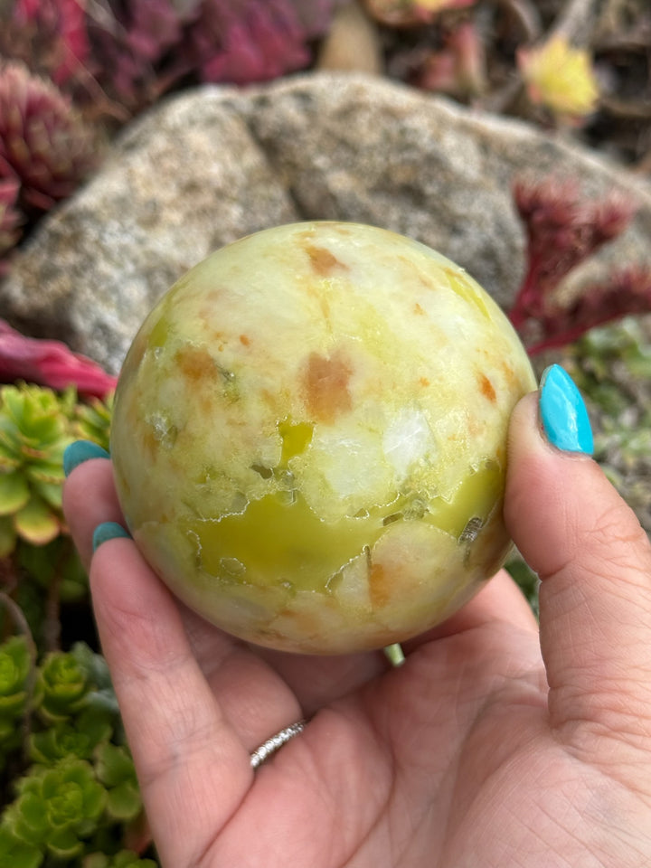 Green Opal Sphere 6.7cm dia