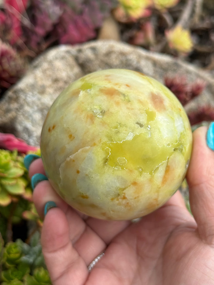 Green Opal Sphere 6.7cm dia