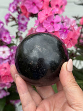 Load image into Gallery viewer, Black Tourmaline Sphere 7cm dia
