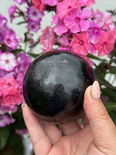 Load image into Gallery viewer, Black Tourmaline Sphere 7cm dia
