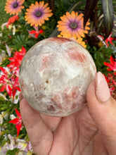 Load image into Gallery viewer, Sunstone and Moonstone Sphere 5.5cm Diameter
